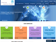 Tablet Screenshot of languageservicesbureau.com